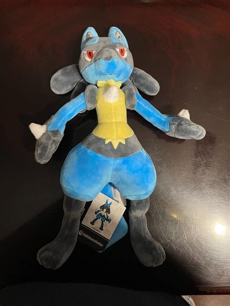 lucario realistic|lucario poke plush.